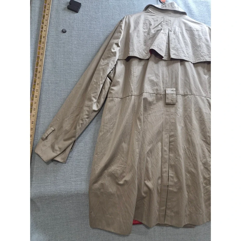 Torrid Trench Coat Womens 2 Beige Lined Vented Back Double Breasted Winter Wear